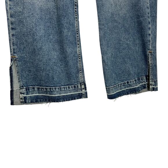 GAP Mid Rise '90s Loose Jeans NWT Women's Sz 34/18R Medium Wash Distressed Chic - Picture 7 of 9
